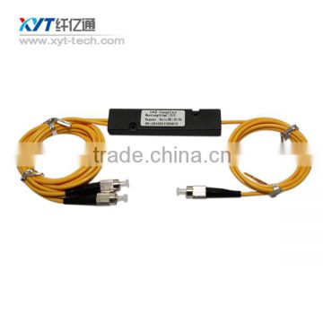 2*2 single window SM fiber optic coupler with LC connector