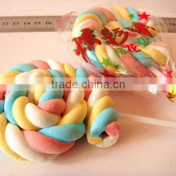 rainbow rope multi-color marshmallow lollipop