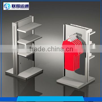 Power coating stainless steel clothes retail display cabinets
