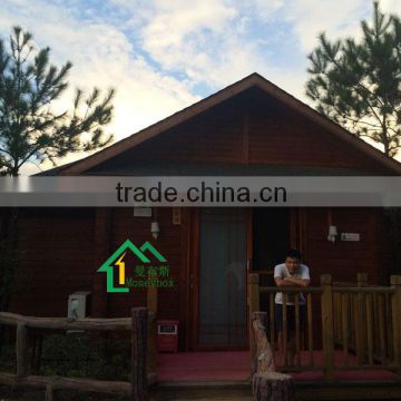 Small Cheap Log Cabin Prefabricated Wooden House for sale prices Villa design made in China