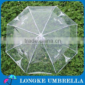 transparent PVC folding umbrella