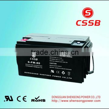 price of lead acid true gel battery 12v80ah