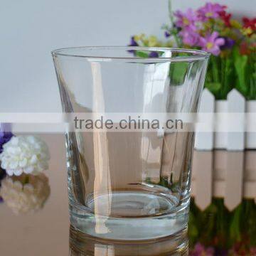 Chinese factory supply glass vase for flowers/flower containers 15oz