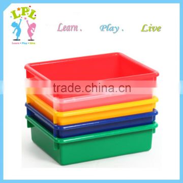 Wholesale good quality pp material 3 inch stable heavy duty plastic storage tray plastic serving tray