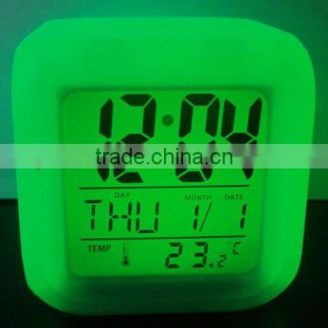 led digital transparent alarm clock