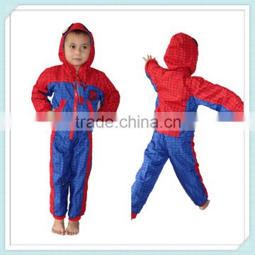 spring-autumn boys Spiderman suit children warm clothing set boys casual suit kids spiderman costume