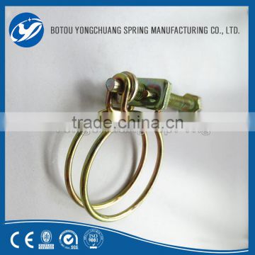 China Manufacture Stainless Steel Double Wire Hose Clamps