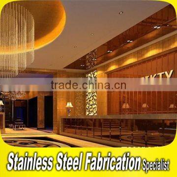 Custom-Made Stainless Steel Hotel Lobby Interior Decoration Equipment