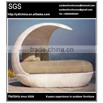 high quality rattan sun bed outdoor