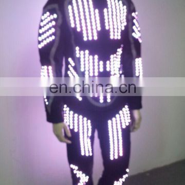 whole color Programmable control robot led costume led robot suit