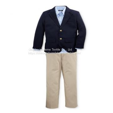 Soft Handfeel 100% Cotton Kahki Fabric For School Uniform Pants And Shorts