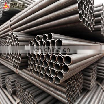 MS ERW black round steel tube price welded steel pipe Q235 price