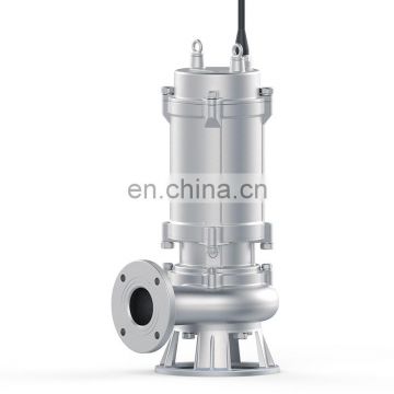 WQS submersible sewage 304/316 stainless steel  3 phase organic waste composting machine chemical industry pump