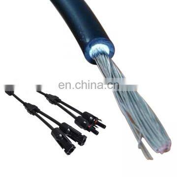 China PV1-F Insulation XLPE pv copper cable solar 2.5 mm double core 2 core ac dc cable