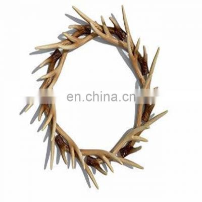 metal antler wreath