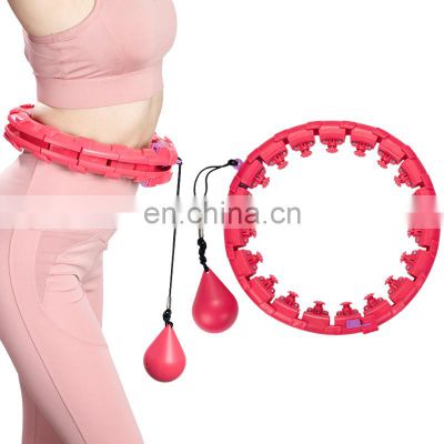 Plastic Fitness Smart Adults Adjustable Weighted Detachable Intelligent Hoola Exercise Hoop Manufactures Hula Ring Circle
