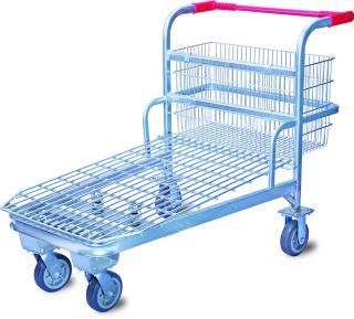 Heavy duty Wire logistics trolley with handle 05