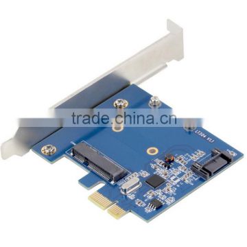 PCI-E PCIe to mSATA SSD + SATA 3.0 Combo Extender Adapter PCI-E to SATAIII Card sata3.0