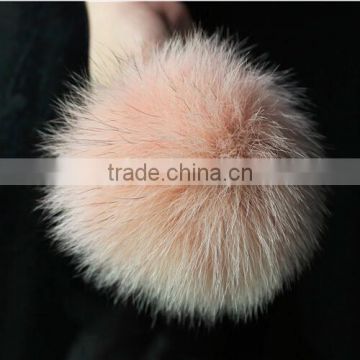 Stylish Real Fox Fur Pompom Garment Accessories Soft Fur Balls