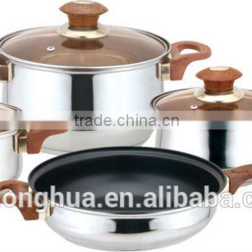 7 PCS stainless steel colour cookware set
