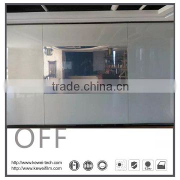 Kewei 6+6 high clear smart glass for high-class business office, with projector function
