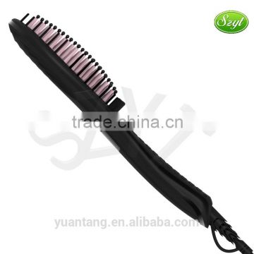 soft handle ceramic hair brush anti static ceramic hair straightener--HSB002QU