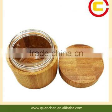 Eco-friendly bamboo cosmetic jars cream jars