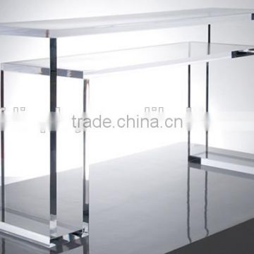 Clear acrylic coffee table and living room table in U shape