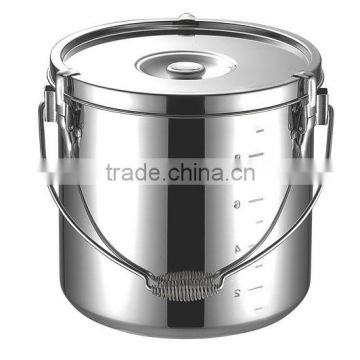 Various type of IH applicable hot food container with measuring marks