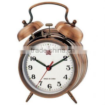 Retro mechanical alarm clock, green product, decorative clock