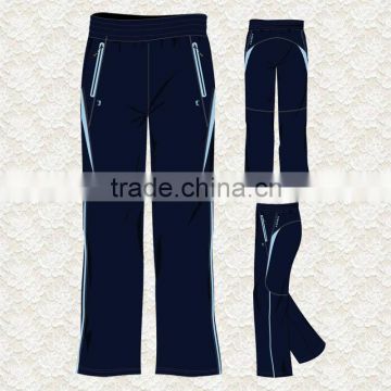 Unisex latest navy polyester microfibre pants/trousers 2013 in Xiamen