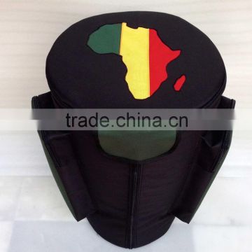 Djembe bags Pro Black-Green with African Map
