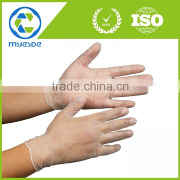 hot sale 2016 disposable powder free PVC gloves