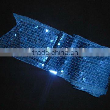 blue net lace beads