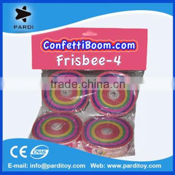 Event long throw tissue confetti frisbee streamers for promotion