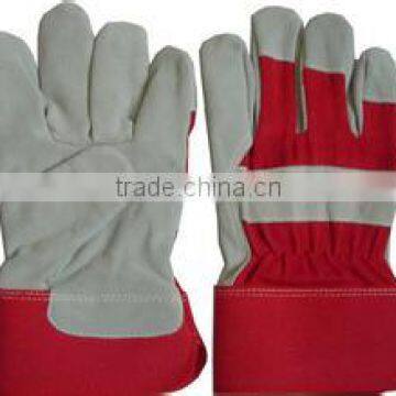 Cow split leather glov full palm/ leather working gloves