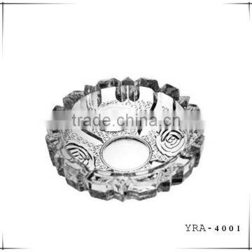 Elegant 1070g transparent glass ashtray wholesale