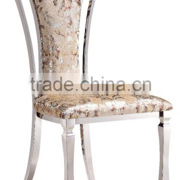 Classic Design Stainless Steel Wedding Chair High Back Dining Chair Banquet Chair Hotel Chair