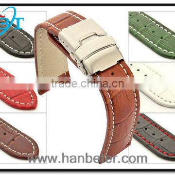 PAM style strap,customized Size for geneva ladies color leather strap watch