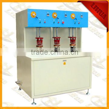 Automatic 3-station high frequency aluminum tube soldering machine for heating plate