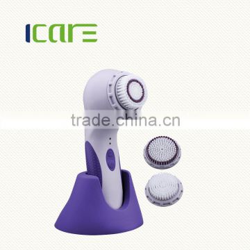 Facial cleaner with facial cleansing brush and body cleansing brush