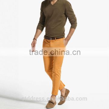 2014 New style 100% cotton orange pants wholesale abibaba