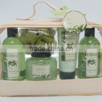 Bath gift set(body lotion,shower gel, bubble bath, body scrub)