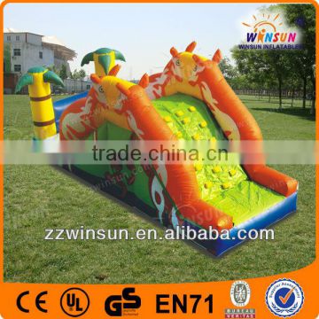 latest design work delicate CE,BV WSS-035 inflatable kangaroo slide