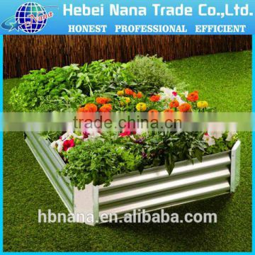 galvanized raised garden bed / garden grow bed / flower pot