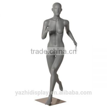 high quality grey female running sports mannequin