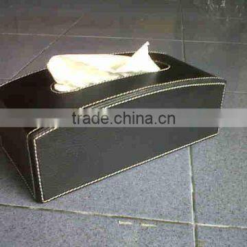 black finished antique party wedding tissue box