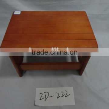 Red colour useful handmade small wooden step stool