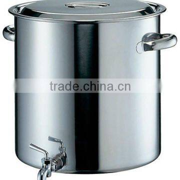 EBM Original Stainless Kitchen Pot with Faucet for Professional Use