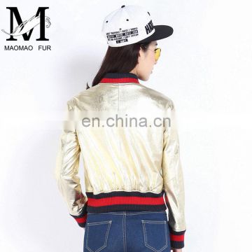 Women Autumn 2016 New Motorcycle Leather Coats Short Korean Version of Slim Real Leather Coat Female